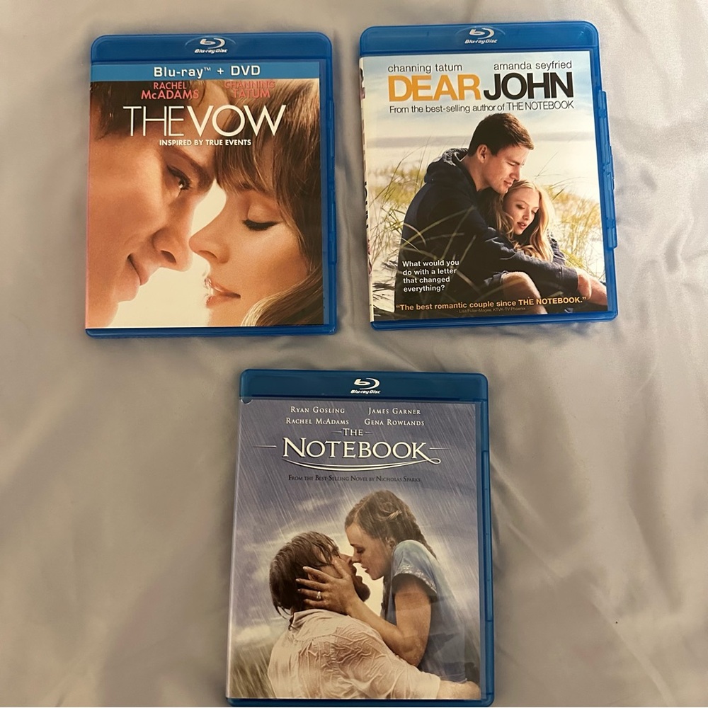 Blu-ray Movie Collection: The Vow, Dear John, The Notebook